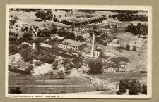 Vintage Postcard Peters Chocolate Nestle Chocolate Plant Fulton NY  1929 Posted