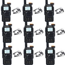 Quansheng UV K5 Walkie Talkie VHF UHF Dual Band Two-way Radio with Earpiece LOT