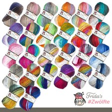 Frida's 5 x 100 g #Dodici Batik filo sfumato lana maglia uncinetto 26 colori