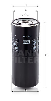 OL2960 Tecneco Filter, Arbeitshydraulik für DEUTZ-FAHR,IVECO,MAGIRUS-DEUTZ
