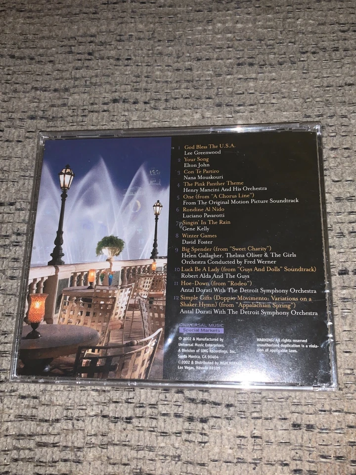 Fountains of Bellagio том II CD Паваротти Дэвид Фостер Нана Мускури Элтон Джон - Изображение 2 из 2