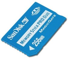 SanDisk 256 MB Memory Stick Duo Pro SDMSPD-256-A10 