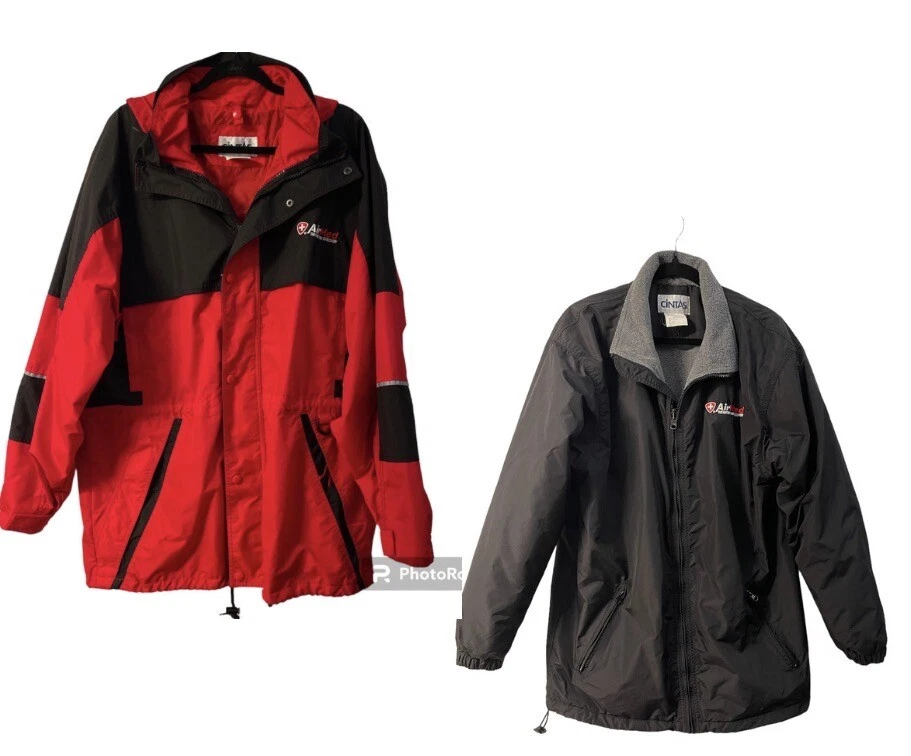 2-Cintas Jackets Large-Waterproof Plus 1-Zip Together Visibility Coat Unique