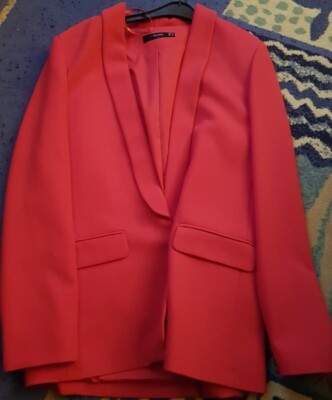 Hallhuber Jacket Jacke ROT  Gr. 42  Top Zustand 