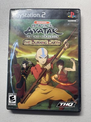 Avatar The Last Airbender - Burning Earth (PlayStation 2, PS2, 2007) w/ Manual