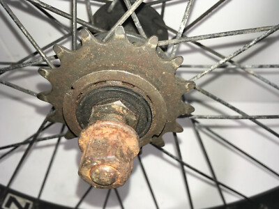 Sun Rims zx25 vintage old mid school bmx back rim 18t freewheel