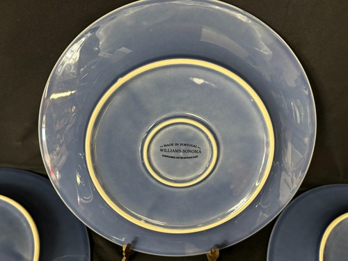 Set of 4 ~ Williams Sonoma "BLUE" Portugal ~ Dinner Plates ~ 11 1/2" - Picture 5 of 6