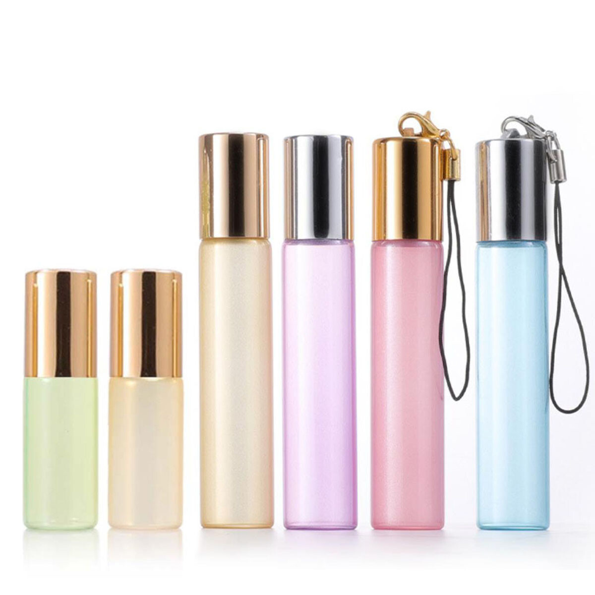 3ml 5ml 10ml Glass Roll On Bottle Perfume Roller Ball Essential