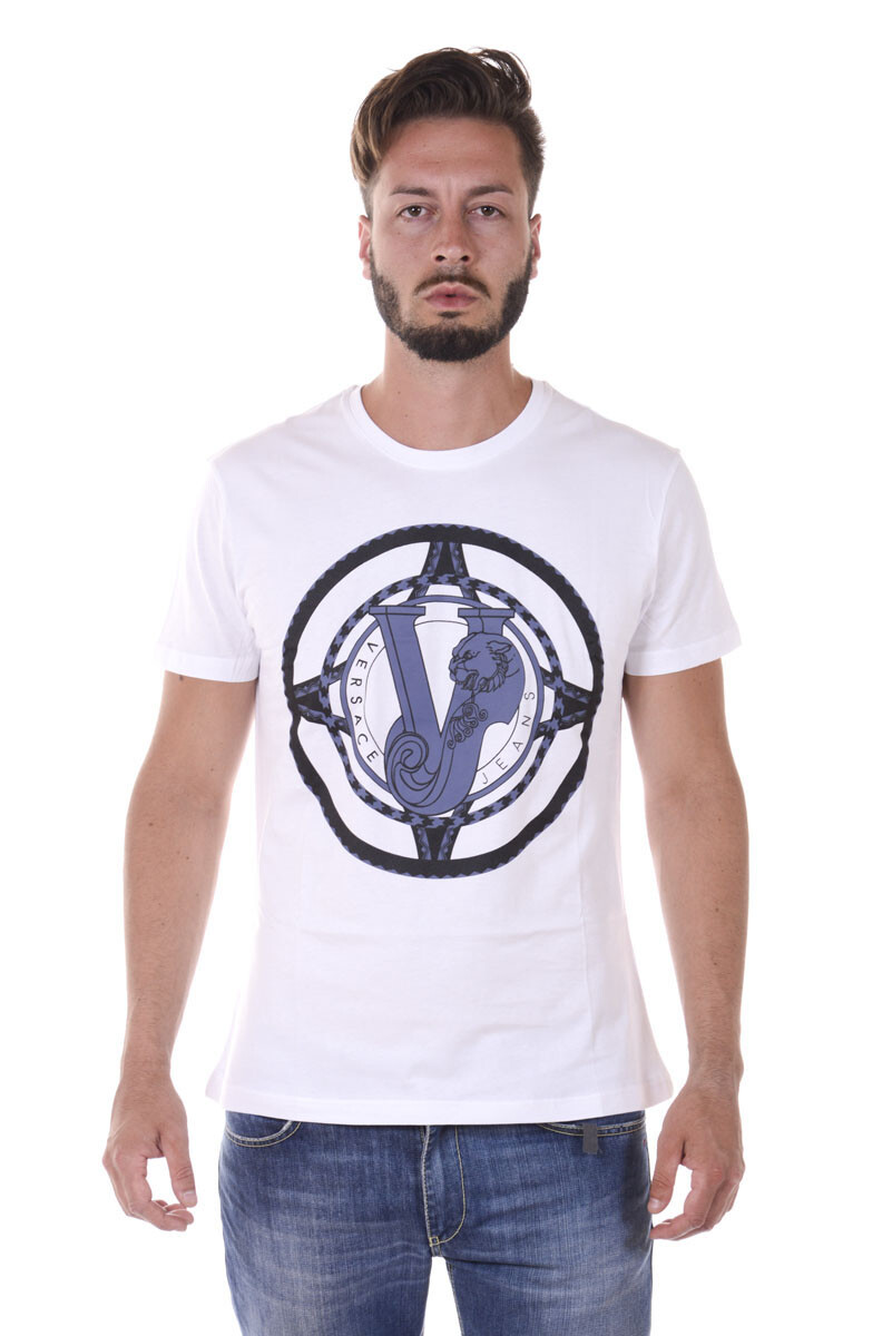 Джинсовая футболка Versace и толстовка REGULAR Man White B3GQA780 3 SzXL ДЕЛАЮТ ПРЕДЛОЖЕНИЕ 27490₽