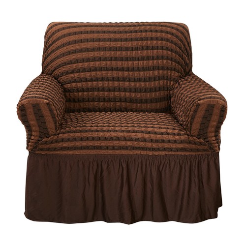 Stretch Seersucker Sofa Slipcover Couch 3D Bubble Lattice Sofa Cover w Skirt - 第 20/36 張圖片