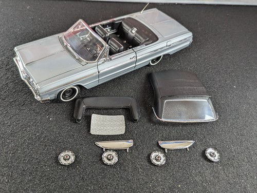 1964 Chevrolet Chevy Impala SS Convertible WCPD VERY RARE COLOR Satin Silver - Picture 3 of 24