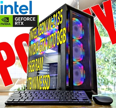 High Performance Gaming PC INTEL 8 CORE 4.5GHz 64GB RAM RTX 3080 W11 PRO WIFI