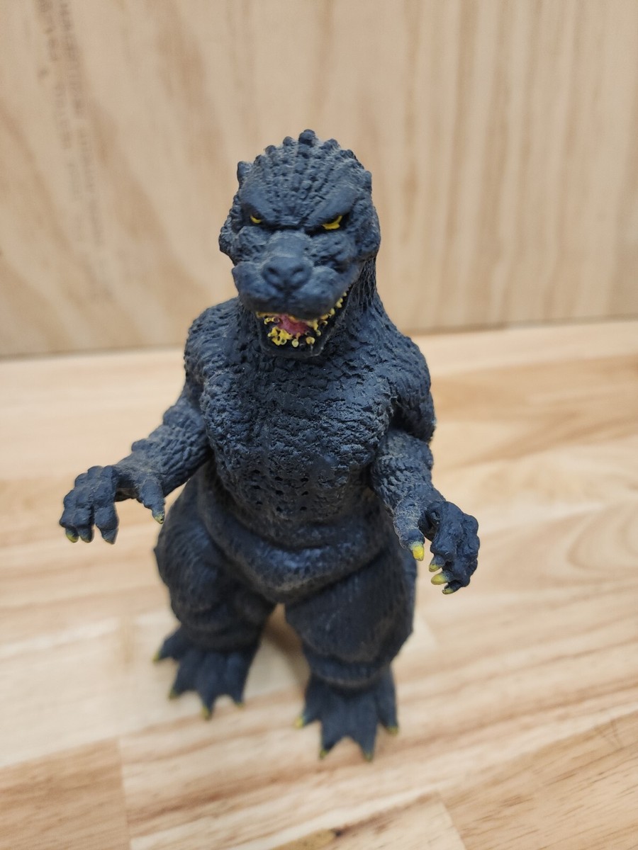 M1激レア　GODZILLA❣️ アンティーク品　古傷 Vintage Godzilla Figure On Wheels Soft For Parts Or Repairs