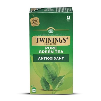 Twinings Pure Green Tea, 25 Tea Bags| Pack of 1