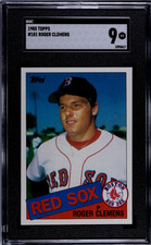 1985 Topps Roger Clemens RC Rookie #181 SGC 9 MINT Centered Red Sox Iconic Card