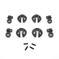 Tekno RC Locking Shock Rod End and Spring Perch Set 13mm shocks