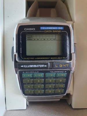 Casio DBC-630 telememo 50 data bank digital estado nuevo con caja 