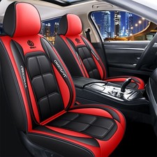 Full Surround Front Car Seat Cover Leather Pad Mat Auto Chair Cushion Protector