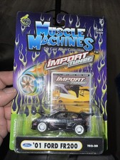Muscle Machines Import Tuner Turbo '01 Ford FR200 T02-20 Black Funline 2002 New