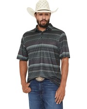 Cinch Men's ArenaFlex Striped Performance Polo - MTK1863052