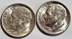 1954 1954S Brilliant Uncirculated Silver Roosevelt Dimes (2 coins) Free Shipping