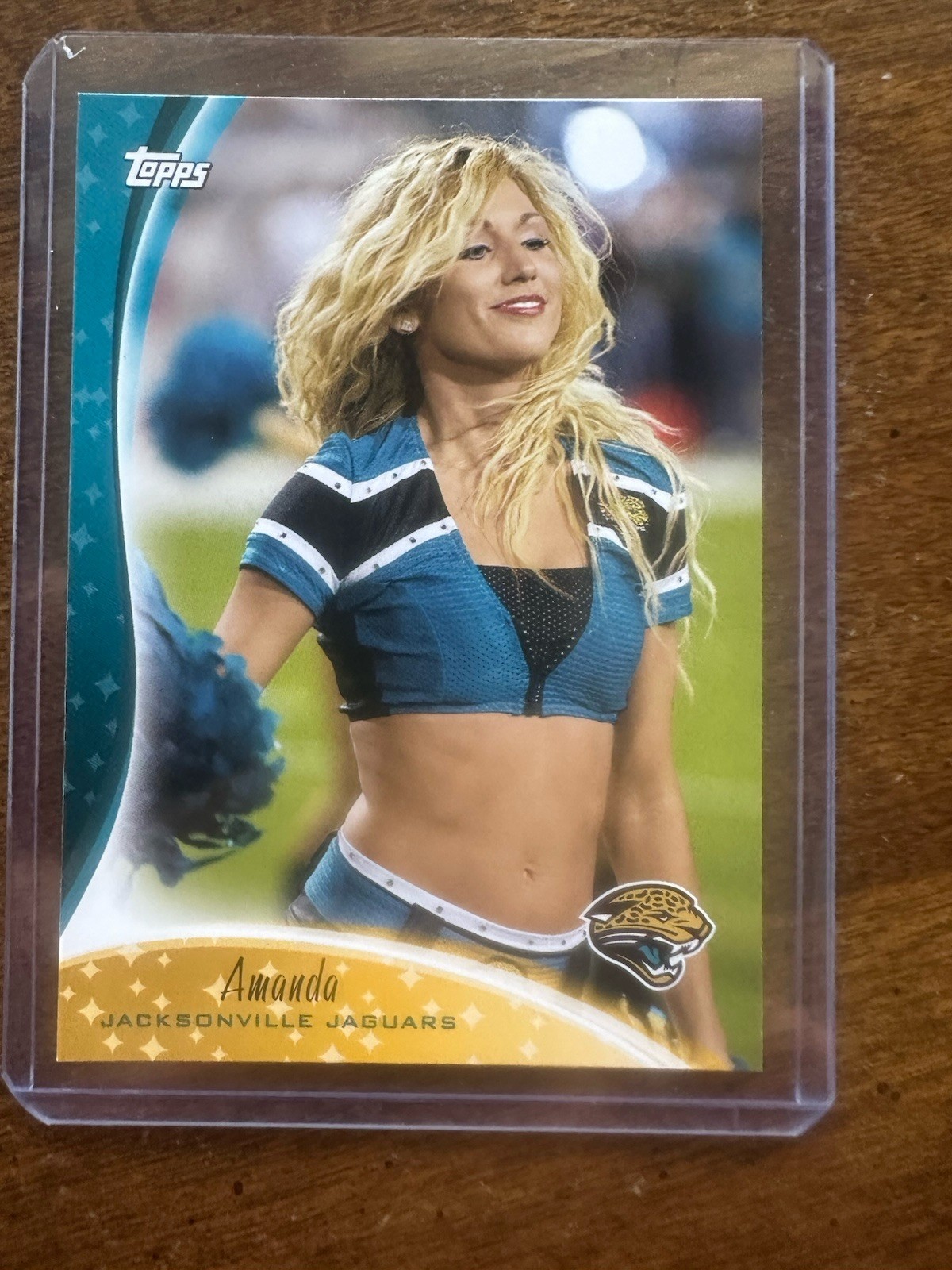 2009 Topps Football Cheerleaders #C8 Amanda Jacksonville Jaguars NM-Mint