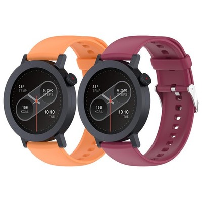 Gittos 22mm Watch Strap Compatible with CMF by Nothing Orange+Claret