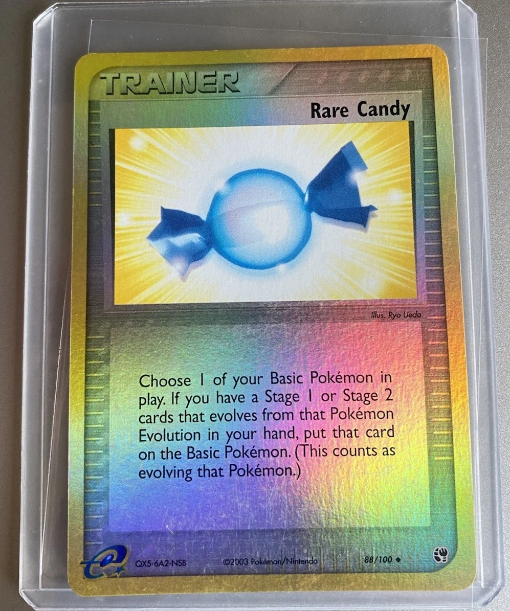 rare candy pokemon card value Holo for sale If you have a Stage 2 card in your hand that evolves from that Pokemon Rare Candy 2006 EX: Holon