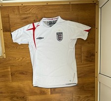 Vintage England 2006-2007 Home Soccer Jersey Football Kit Shirt Size S