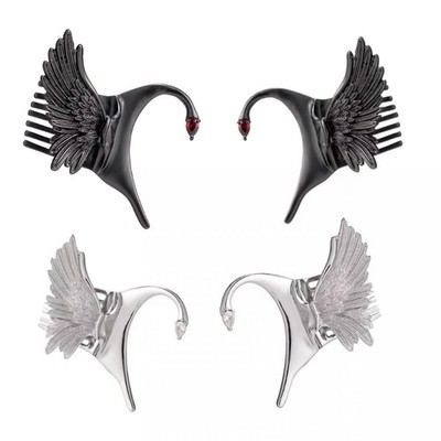 Sturdy Alloy Feathers Elf Ear Clip Multipurpose Hair Accessory