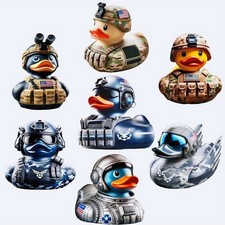 Armed Army Duck Veteran Tribute Duck Armed Forces Resin Handicraft Ornament
