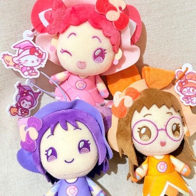 Ojamajo Doremi Plush Keychain Set of 3 Sanrio Collab Collectible 15+