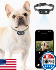 Pet Camera Collar 1080P HD Video w/ Phone App for Dogs  Cats XS/M