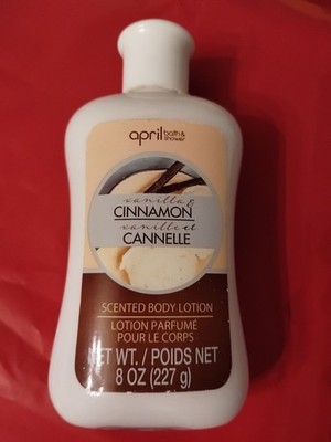 April Bath And Shower Vanilla And Cinnamon Scented Body Lotion 8 Oz