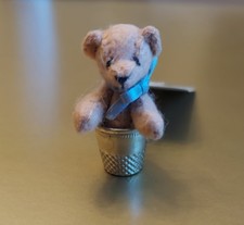 Vintage Beauty & The Beast Ornamental Bear In Thimble New W/Tag Free Shipping