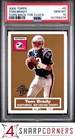 2005 TOPPS TURN BACK THE CLOCK #6 TOM BRADY PATRIOTS PSA 10