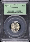 1944-D 10C Mercury Dime PCGS MS66FB OGH