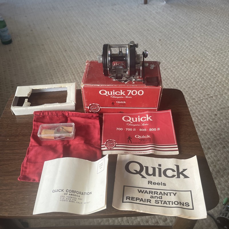Vintage NOS DAM Quick 700 Champion Series Baitcasting Reel Complete New MIB