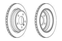 2 St. Ferodo Bremsscheibe Premier Coat+ Disc DDF836C