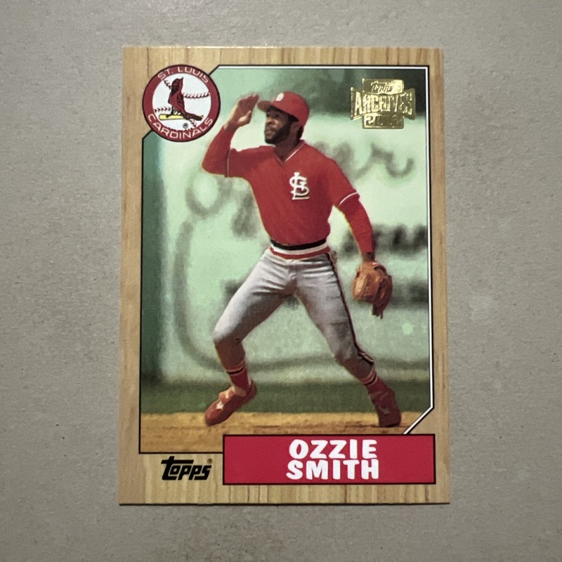 2002 Topps Archives/Ozzie Smith/1987 Topps Reprint/St. Louis Cardinals