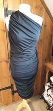 LADIES  DRESS SIZE 12 BNWTS BUST 34 & 46 INS LONG.OFF ONE SHOULDER