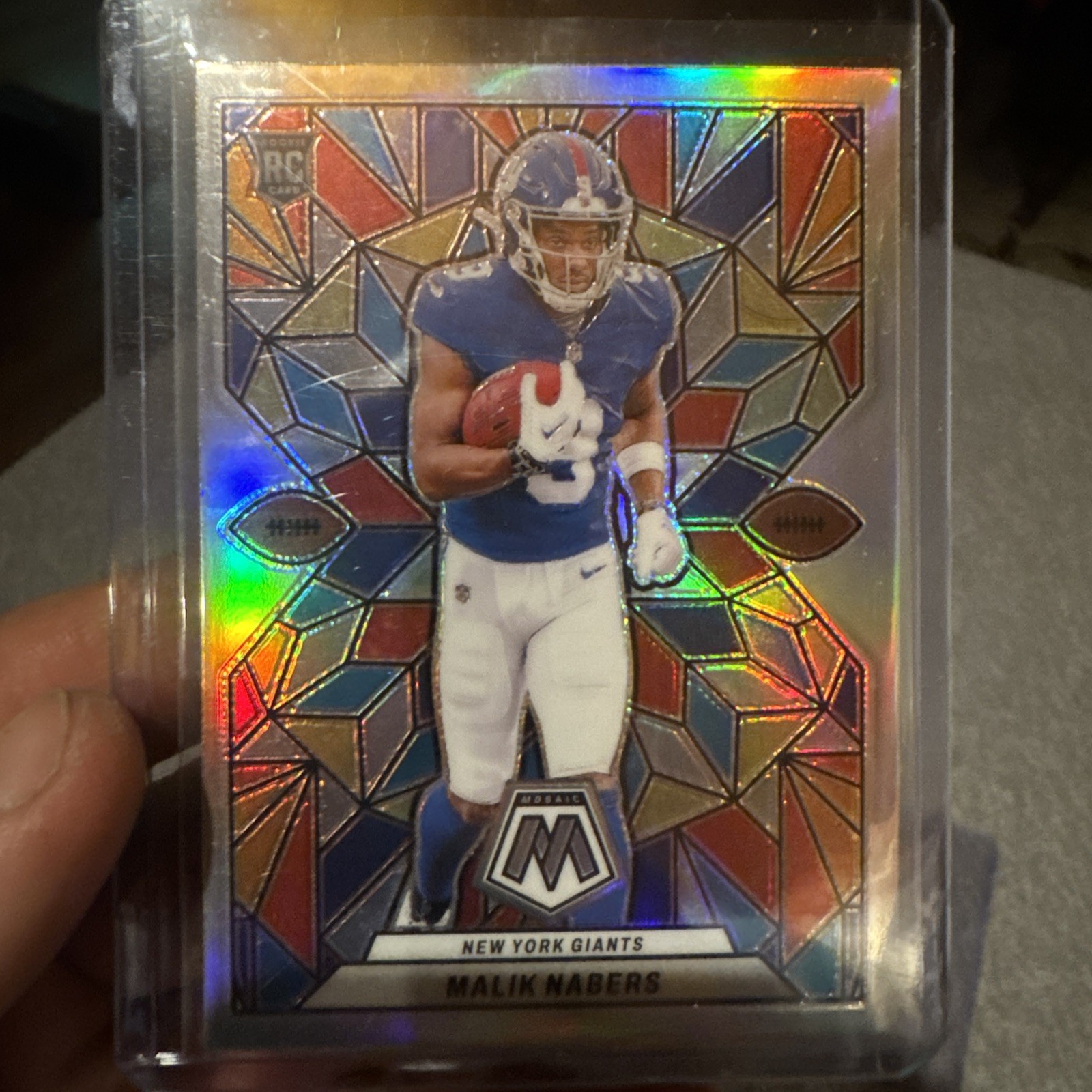 2024 Panini Prizm Draft Picks Stained Glass Malik Nabers #SG-10 (RC) SSP 🔥