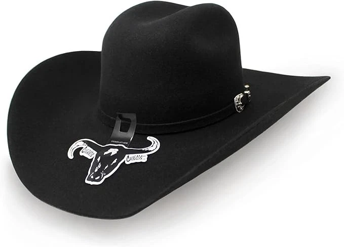 Texana Original Cuernos Chuecos 6X Oscar Marlboro Style Cowboy Hat - Black
