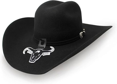 #ad Texana Original Cuernos Chuecos 6X Oscar Marlboro Style Cowboy Hat Black $199.99