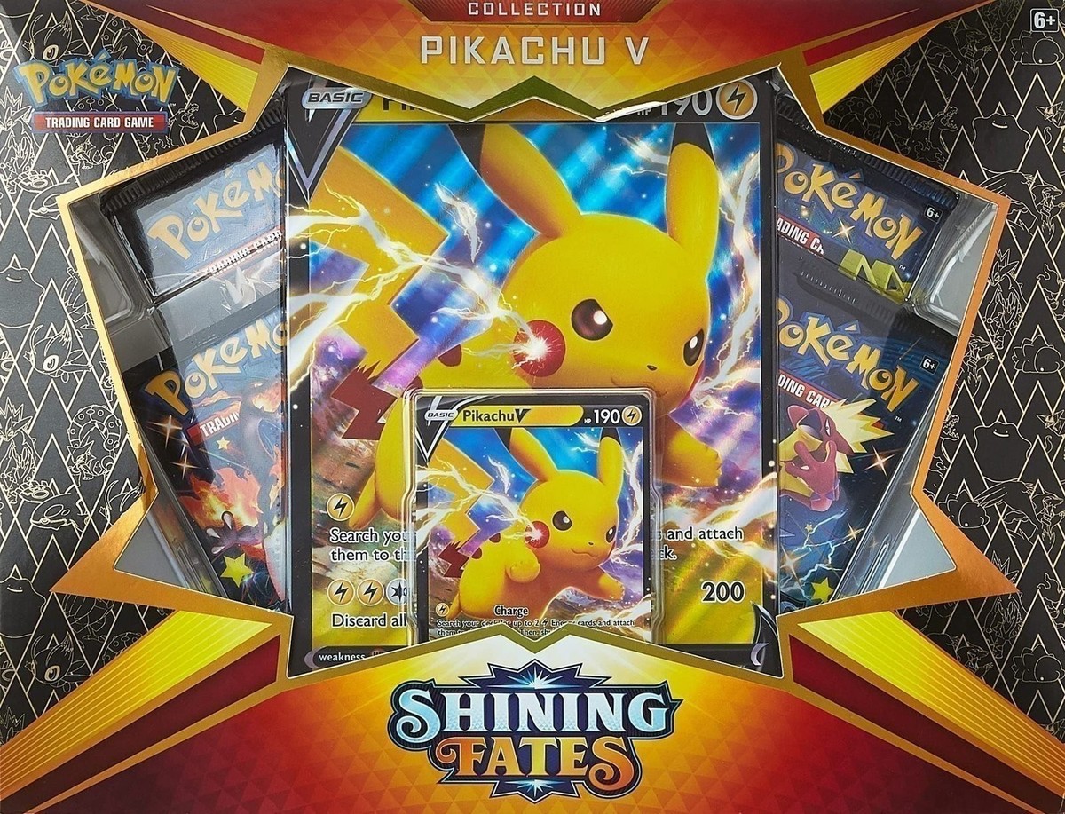 pokemon cards booster box shining fates Pokemon Shining Fates Pikachu V Box Set