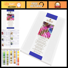 Needlework Thread Color Card - 12-Page Printed Guide for Embroidery Crafts
