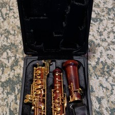 Rochix Oboe Brown Gold Wood with Case, Care Kit, Powder  Absorbing Paper, Cloth