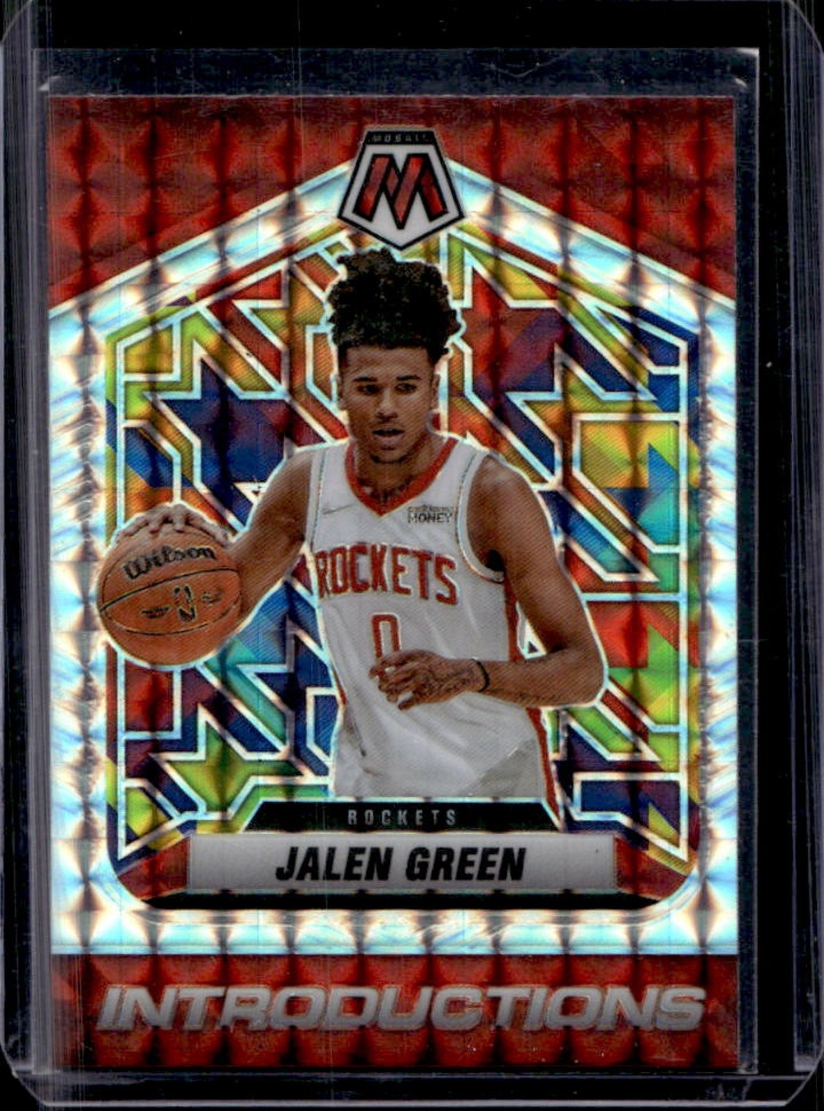2021-22 Panini Mosaic Jalen Green Introductions Mosaic Rookie RC #1 Rockets