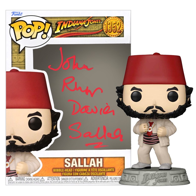 John Rhys-Davies Autographed Indiana Jones Sallah #1352 POP! Vinyl Figure