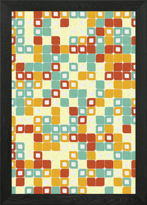 Geometrisches Muster gerahmt Wandbild Poster Leinwanddruck Bild